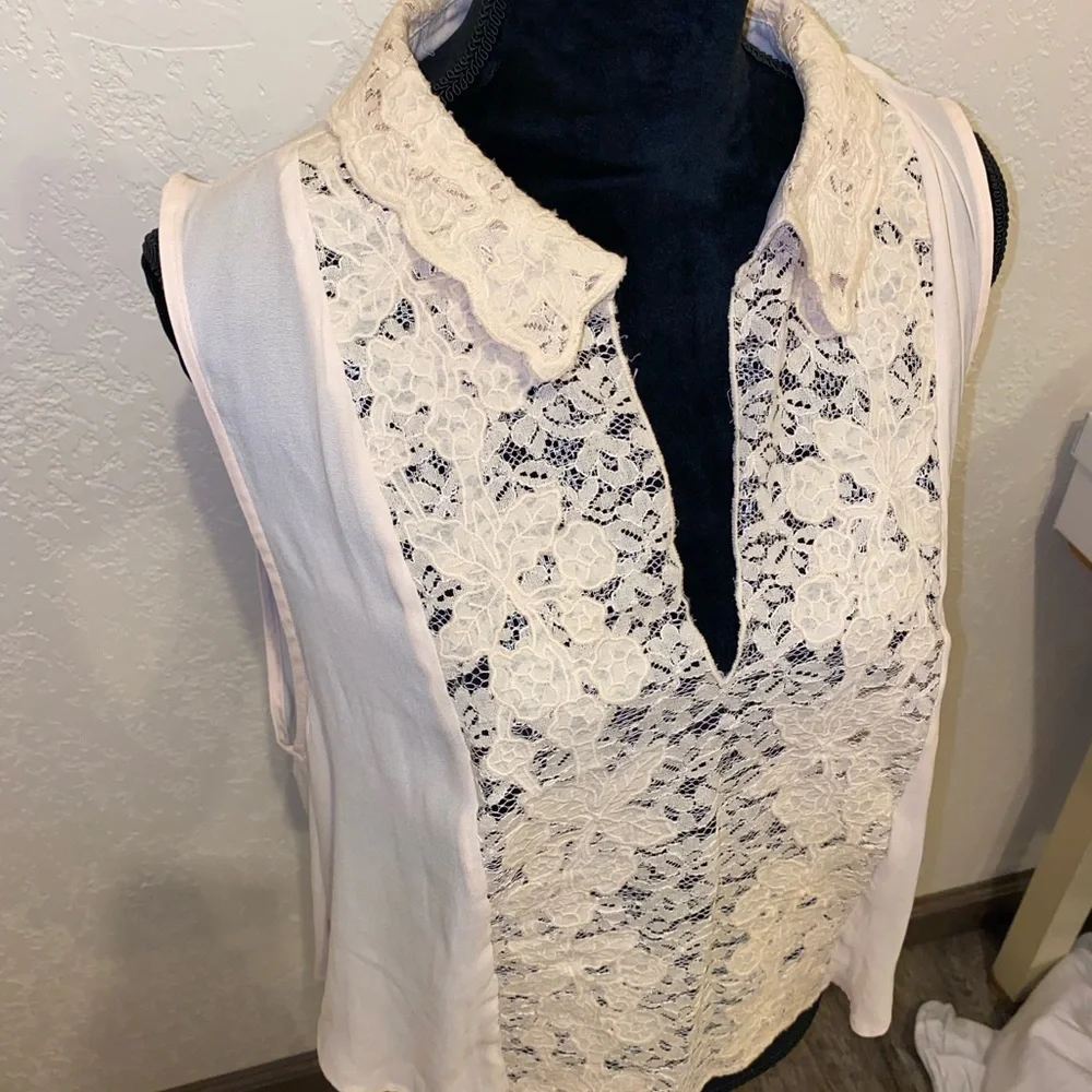 Free People creamy white Lacey top - Picture 4 of 11